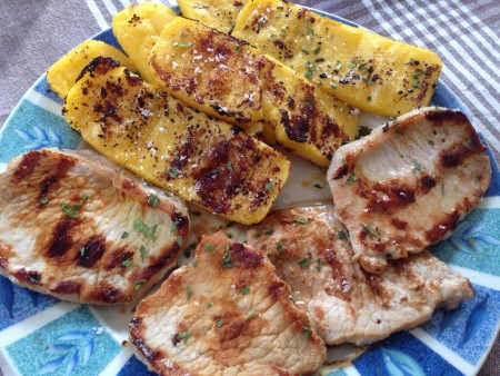 Lombo ai ferri con polentina alla griglia